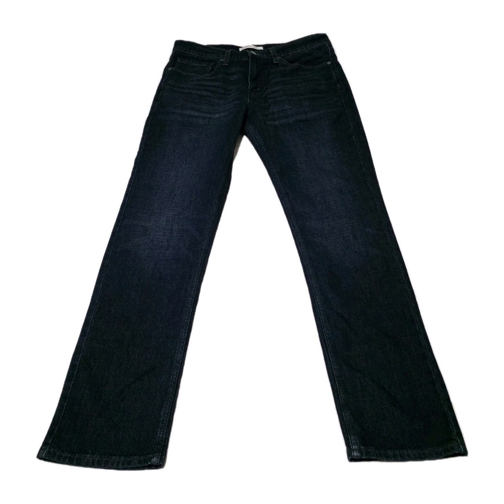 Signature Levi Strauss Modern Slim Jeans Men's 34x32 Dark Wash Stretch Denim